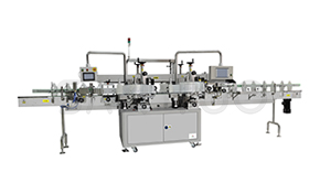 Four header double side labeling machine